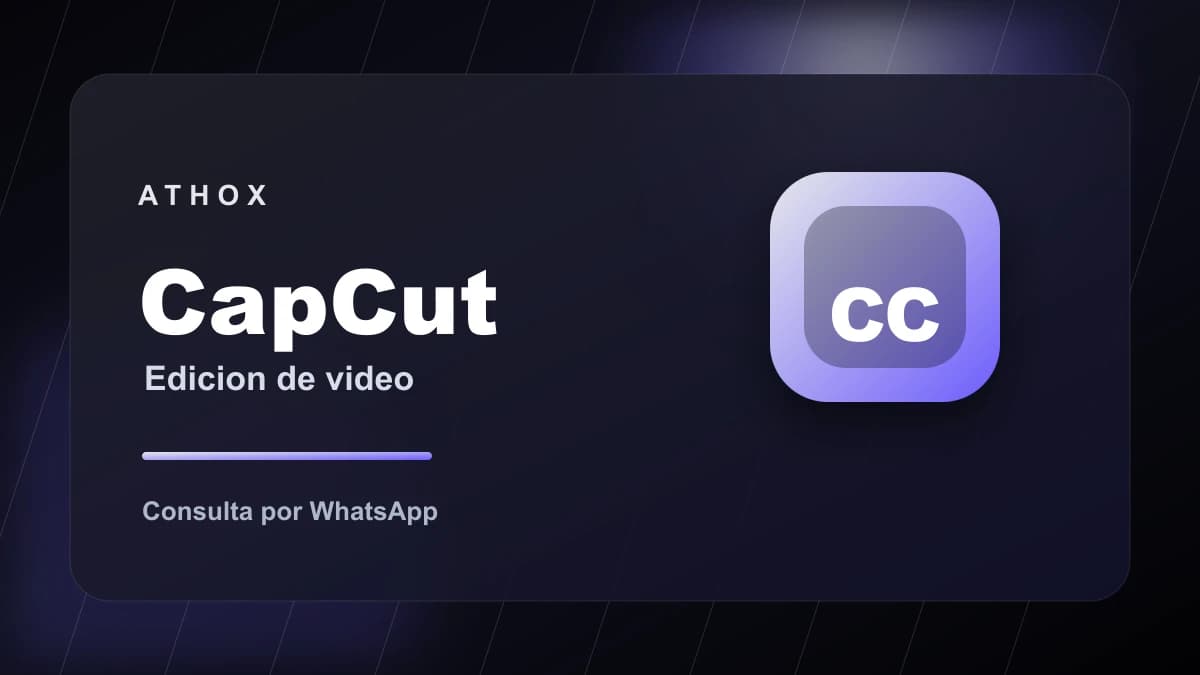 Imagen promocional de CapCut en ATHOX