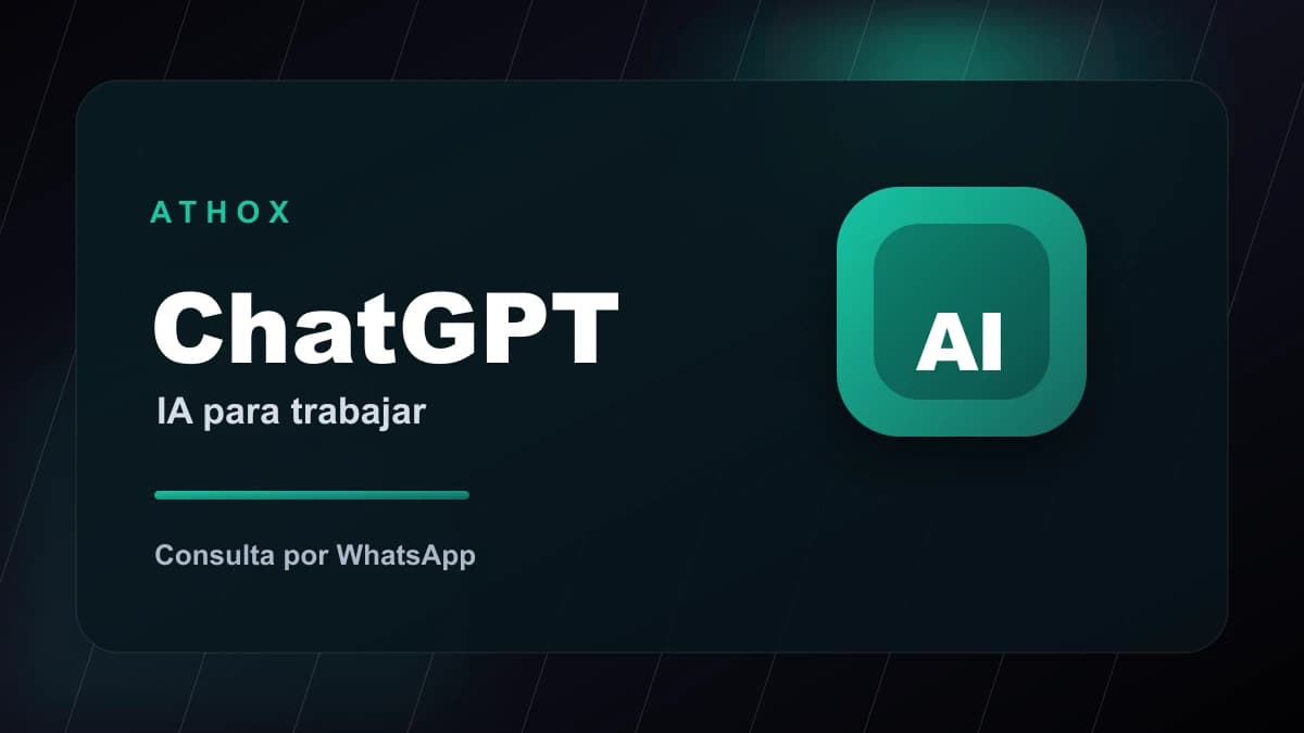 Imagen promocional de ChatGPT en ATHOX